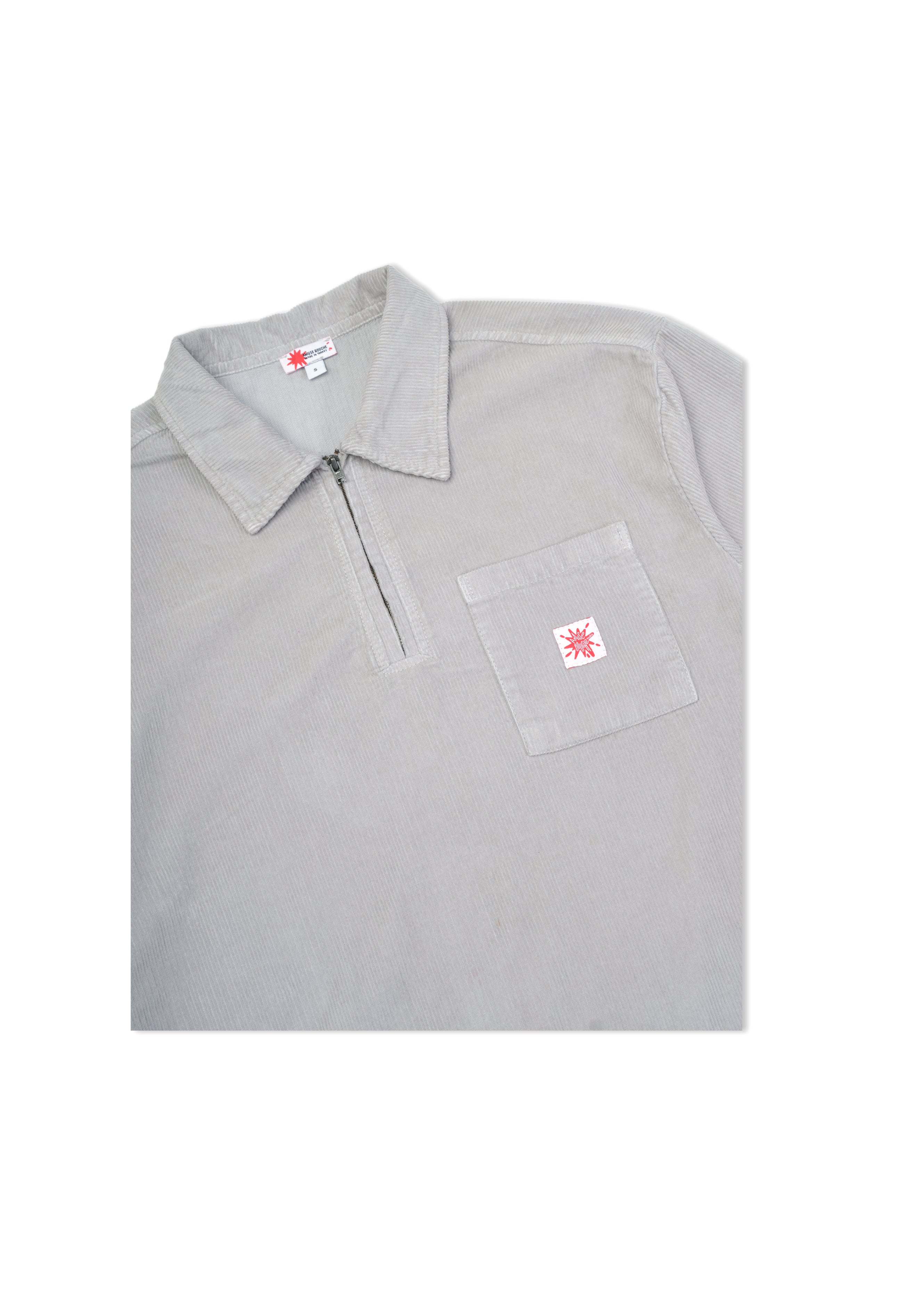 corduroy shirt - stone