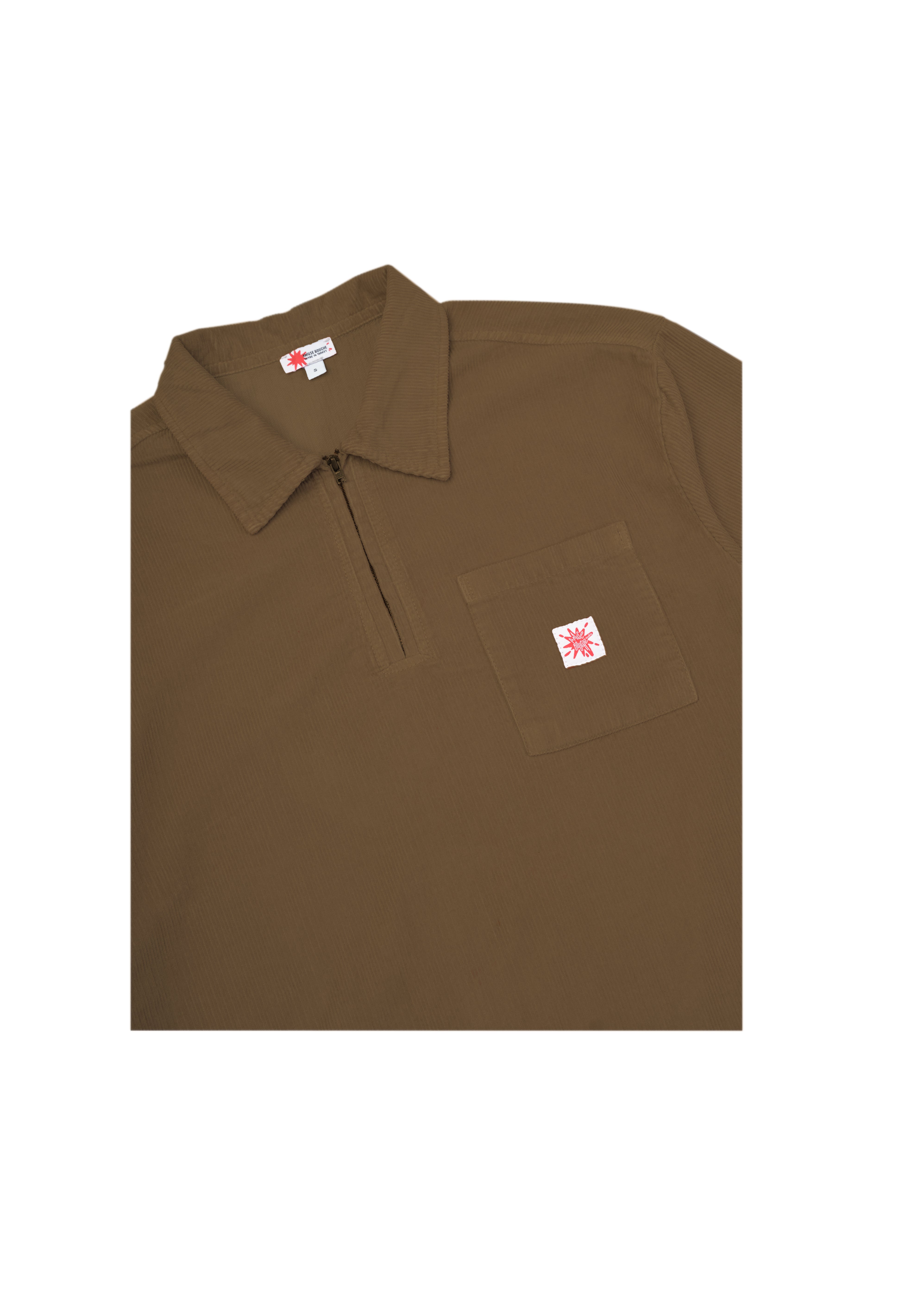 corduroy shirt - brown