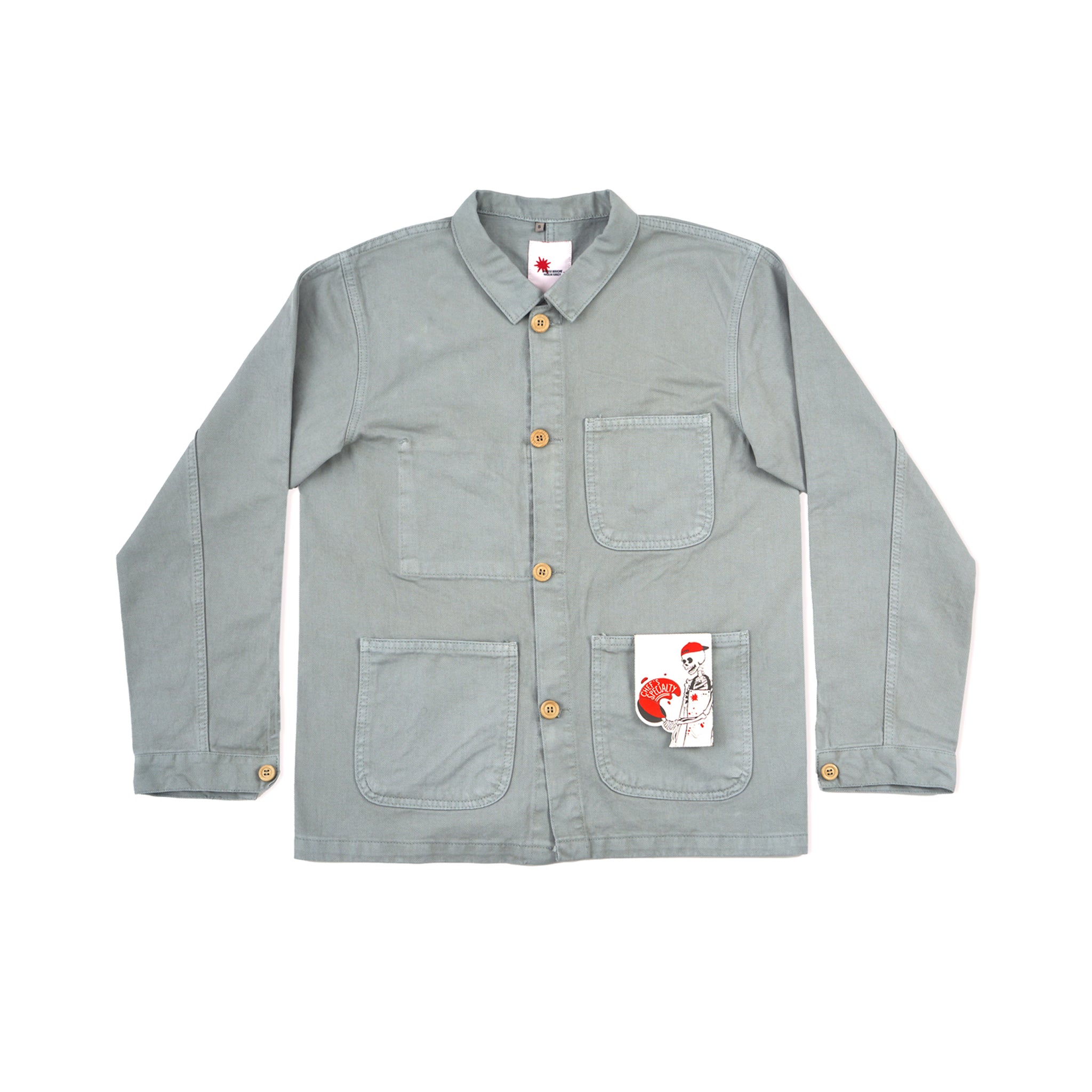 coverall jacket - stone