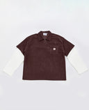 corduroy shirt - burgundy