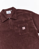 corduroy shirt - burgundy