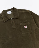 corduroy shirt - khaki green