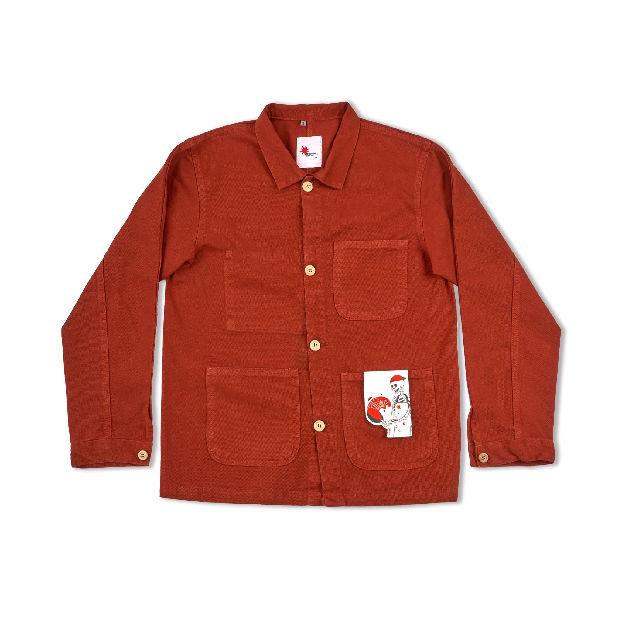 coverall jacket - terracotta